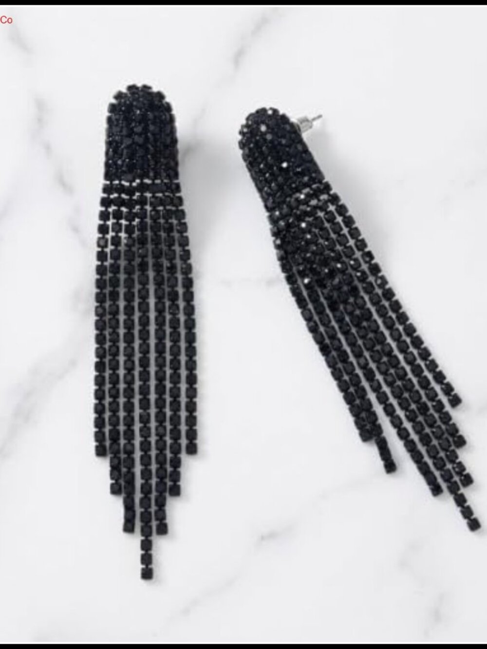 Rhinestone Chandelier Dangle Earrings Crystal Drop Tassel Statement Women - Picture 5 of 6